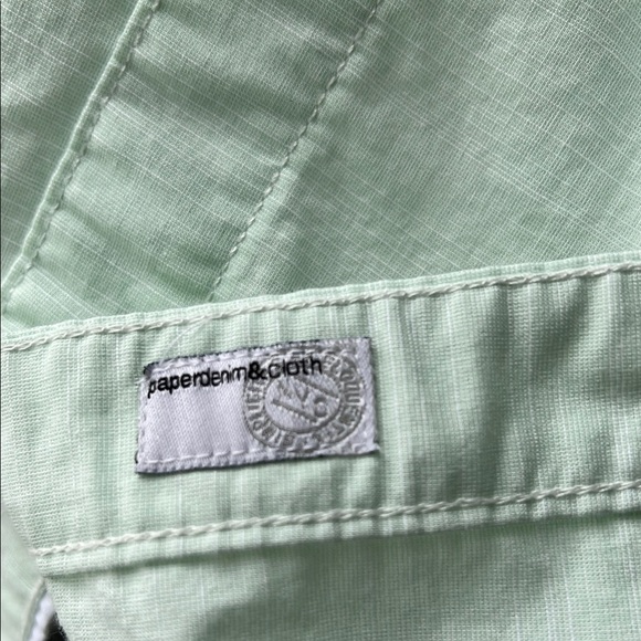 Paper Denim & Cloth Mint Green Casual Button Down Short Sleeve Casual 4X EUC - Picture 5 of 8